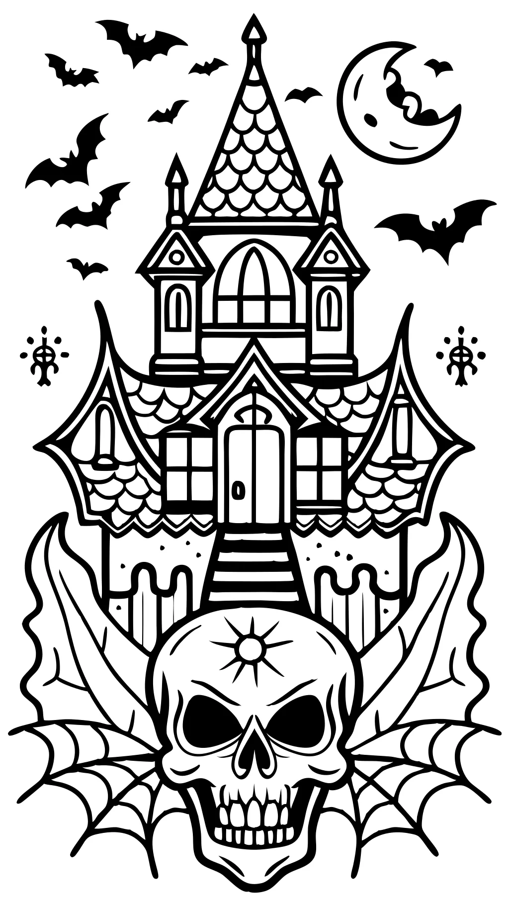 detailed horror coloring pages for adults